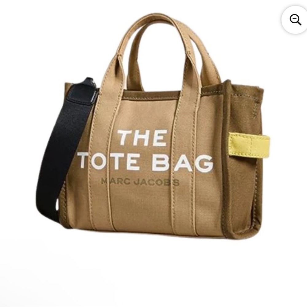 Marc Jacobs Canvas Tote in Tan with White Logo - Picture 14 of 15